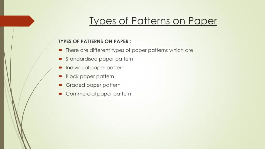 types of patterns on paper