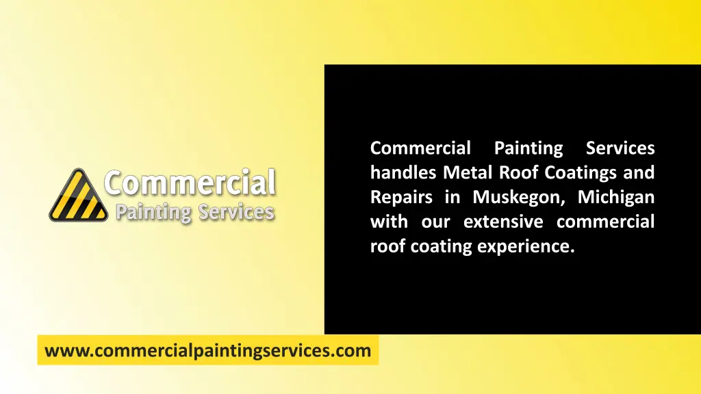 commercial painting services handles metal roof