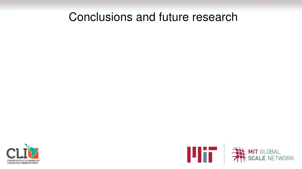 conclusions and future research