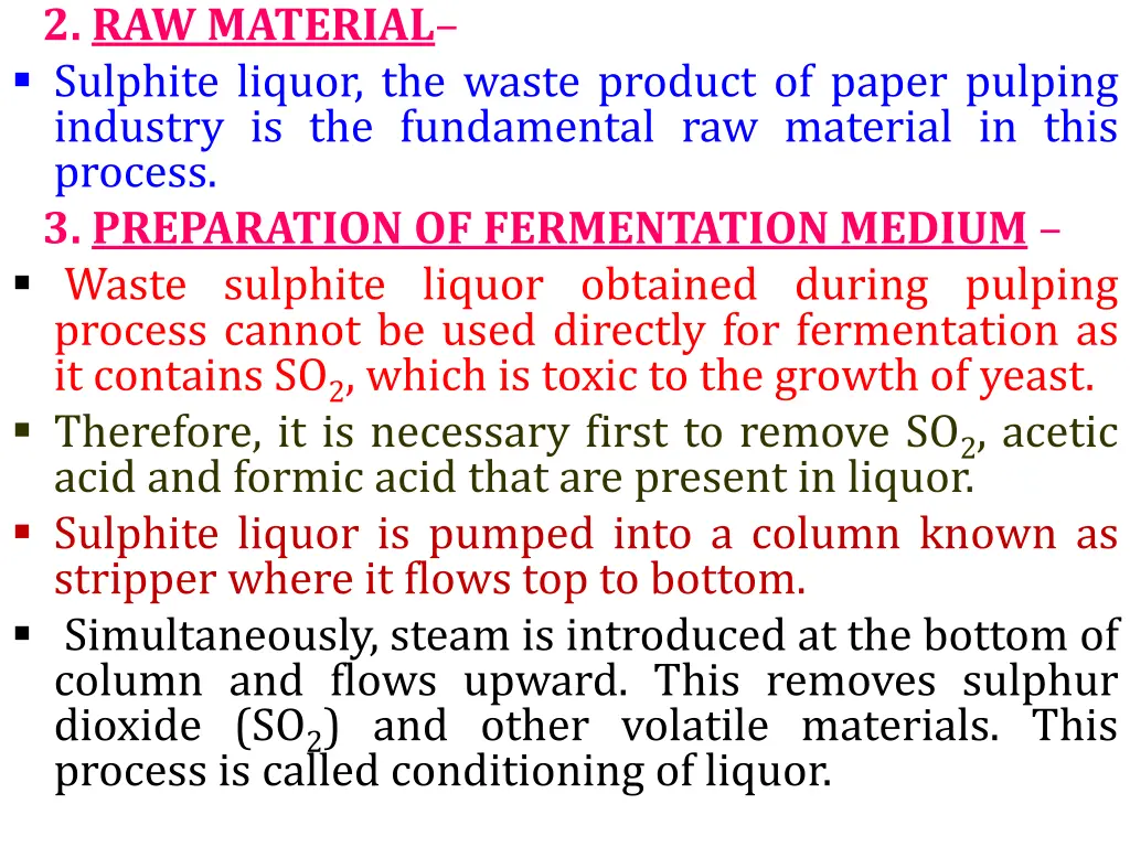 2 raw material sulphite liquor the waste product