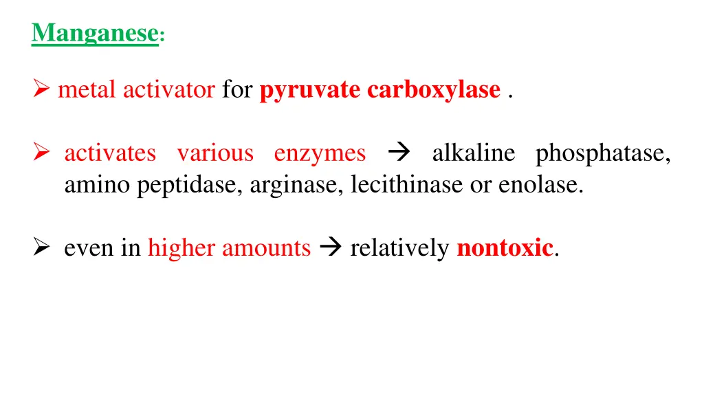 manganese