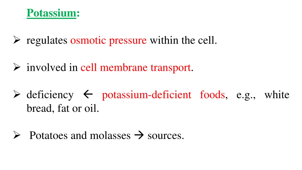 potassium