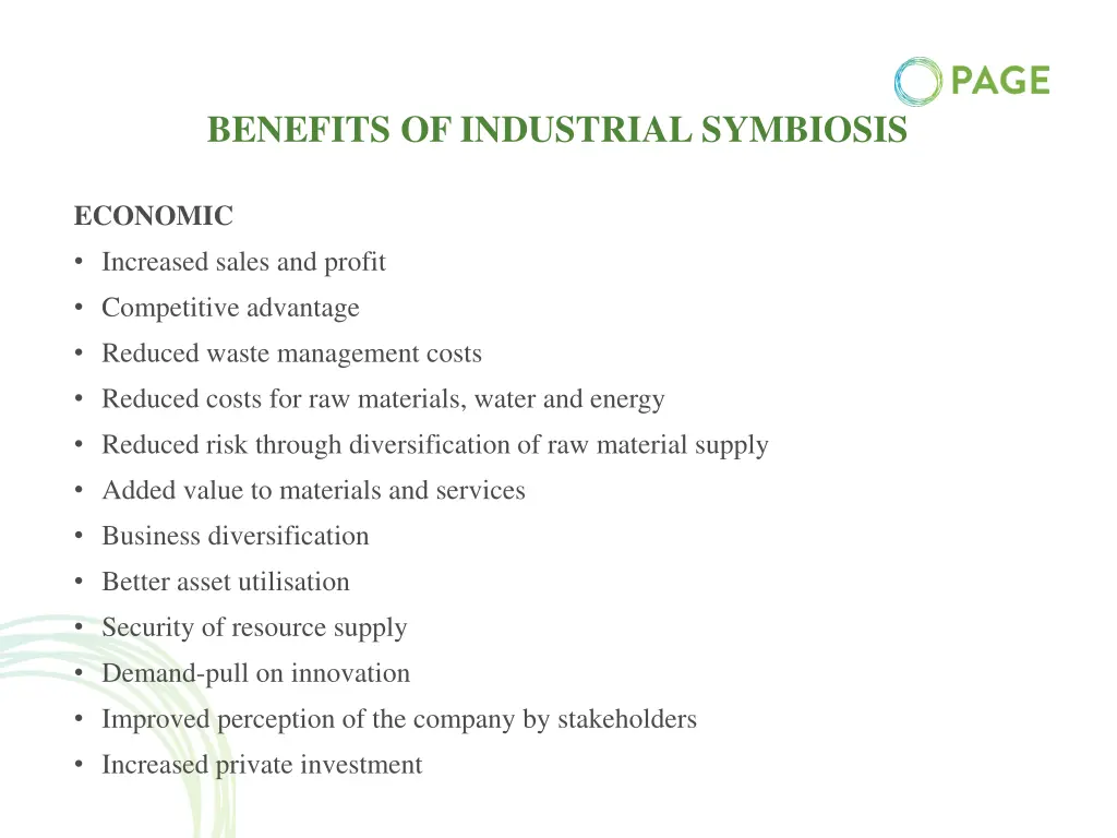 benefits of industrial symbiosis 2