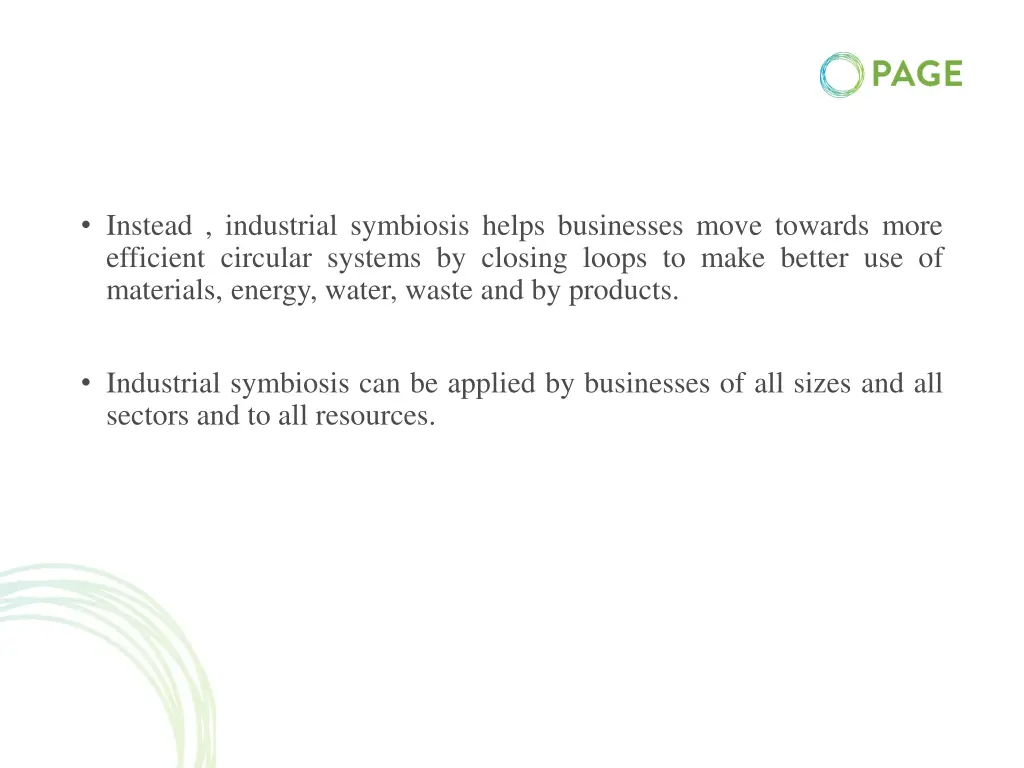 instead industrial symbiosis helps businesses