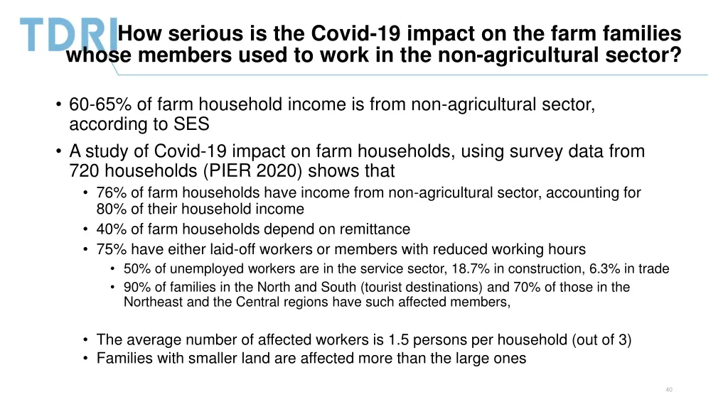 how serious is the covid 19 impact on the farm