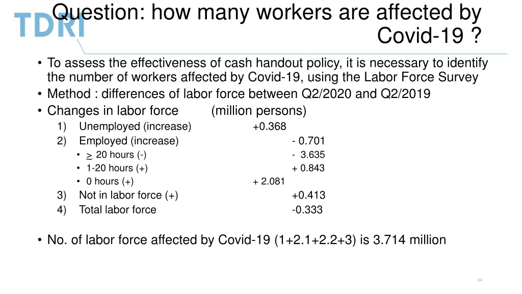 question how many workers are affected by