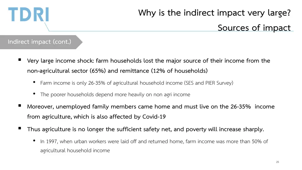 why is the indirect impact very large