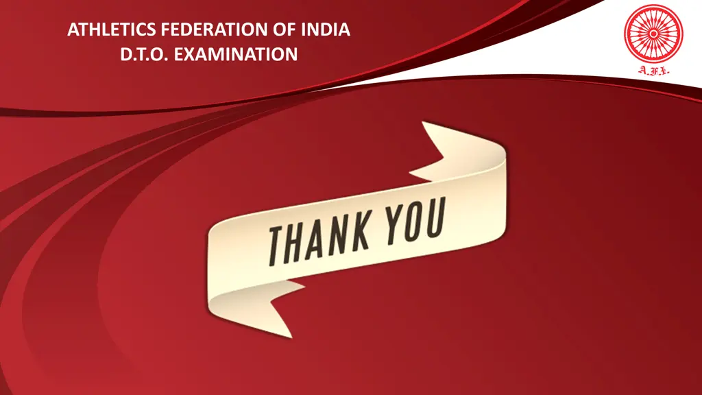 athletics federation of india d t o examination 1