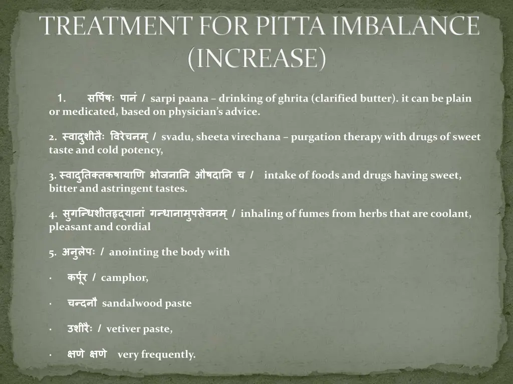 treatment for pitta imbalance increase 1