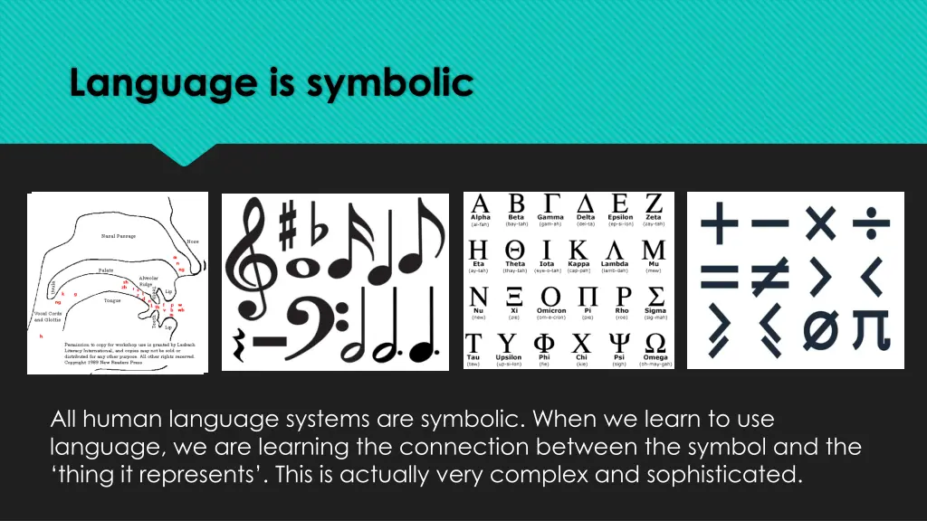 language is symbolic