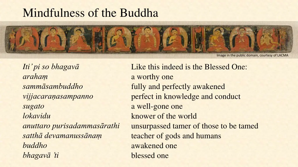 mindfulness of the buddha