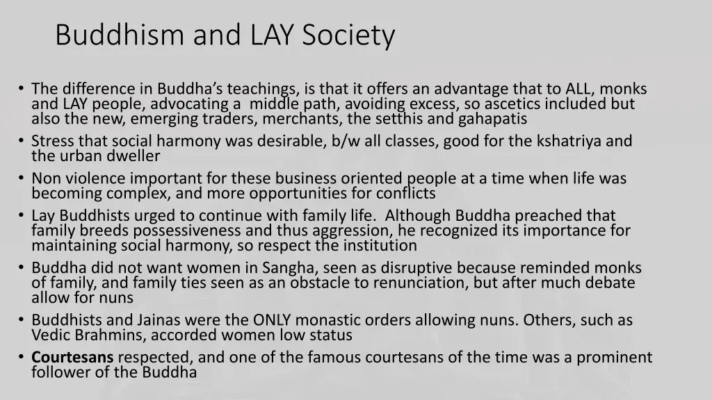 buddhism and lay society