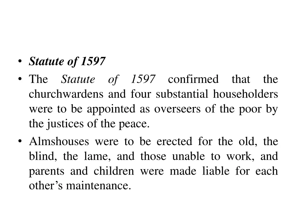 statute of 1597 the statute churchwardens