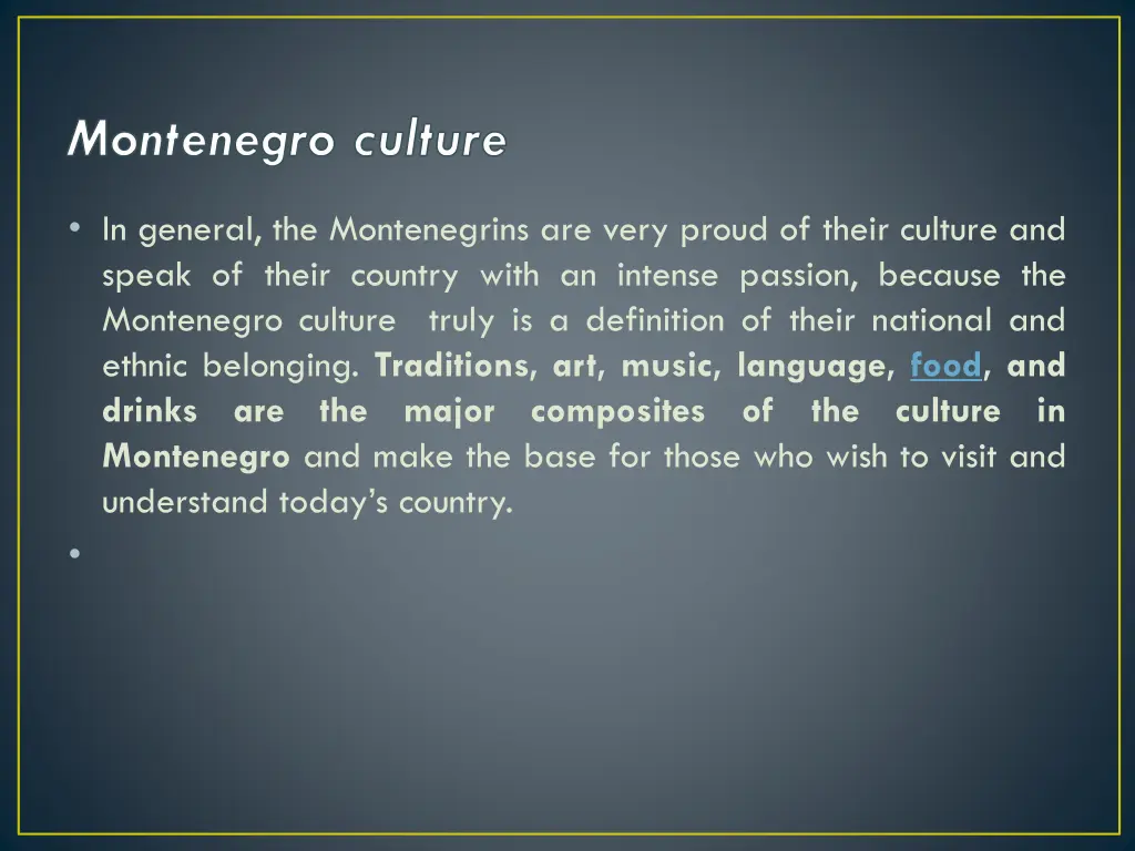 montenegro culture 1