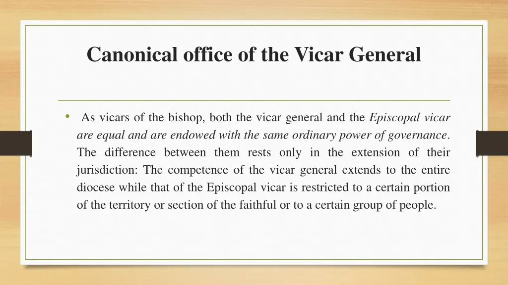 canonical office of the vicar general 2