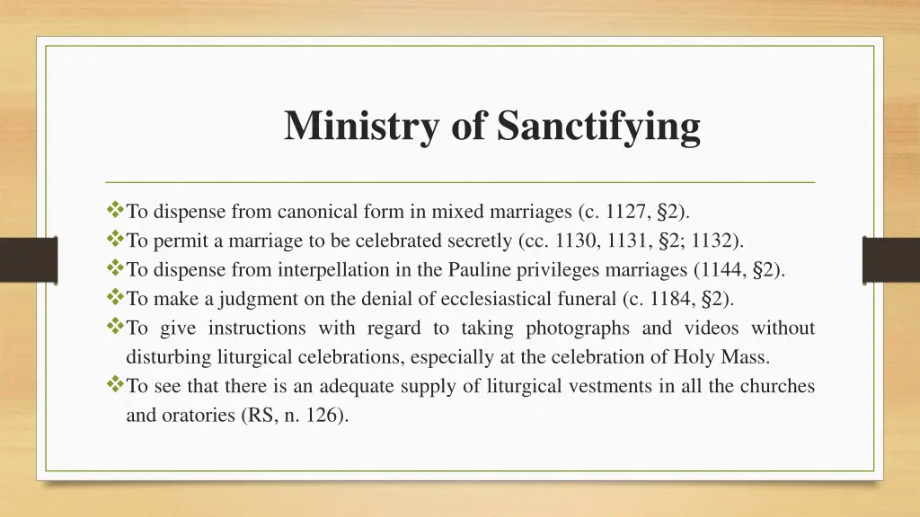 ministry of sanctifying 3