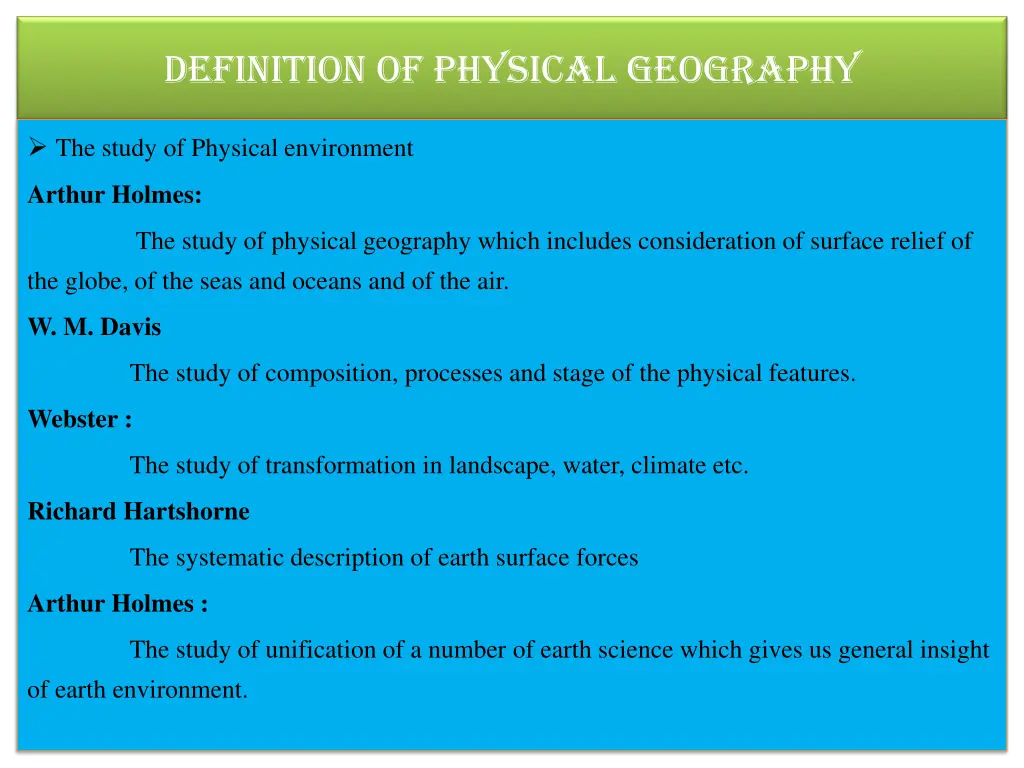 definition of physical geography