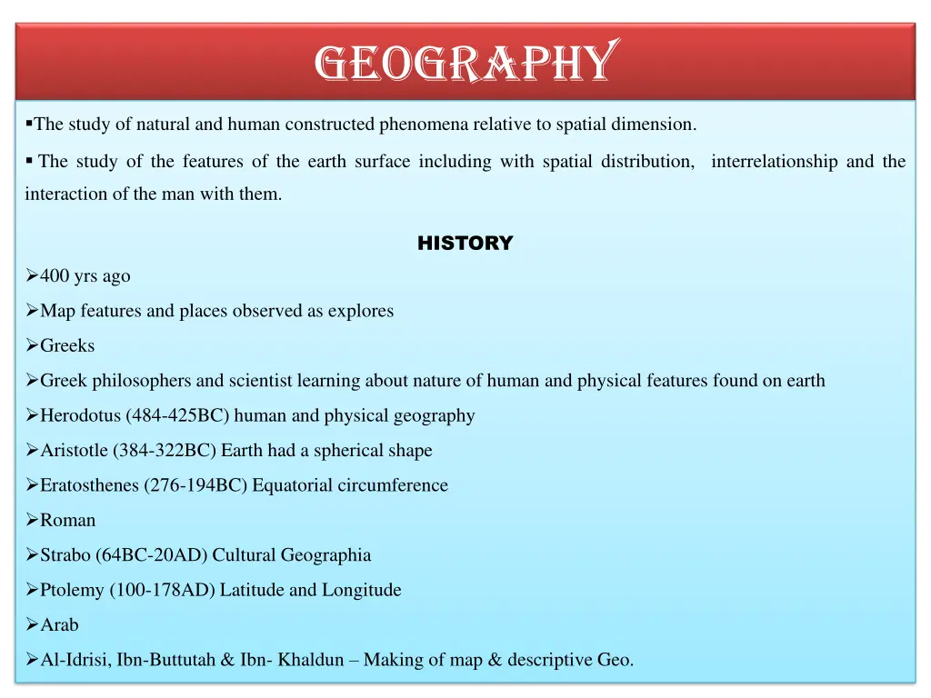 geography 1