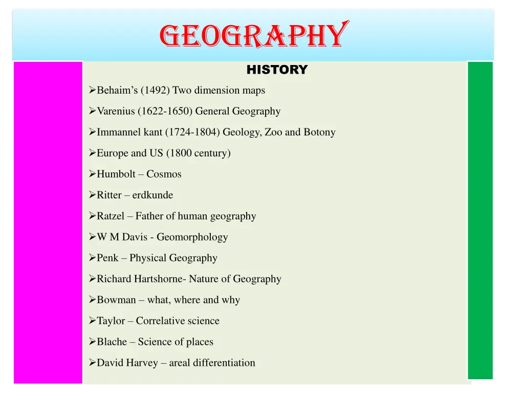 geography