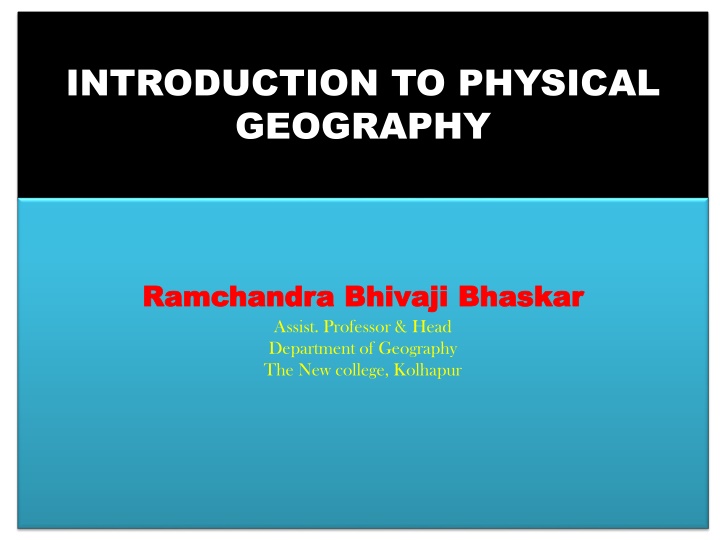 introduction to physical geography