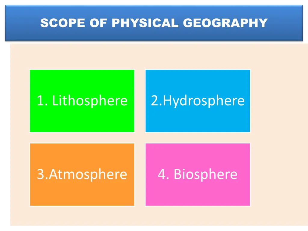 scope of physical geography