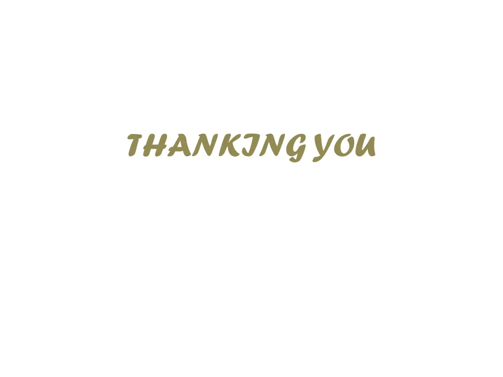 thanking you