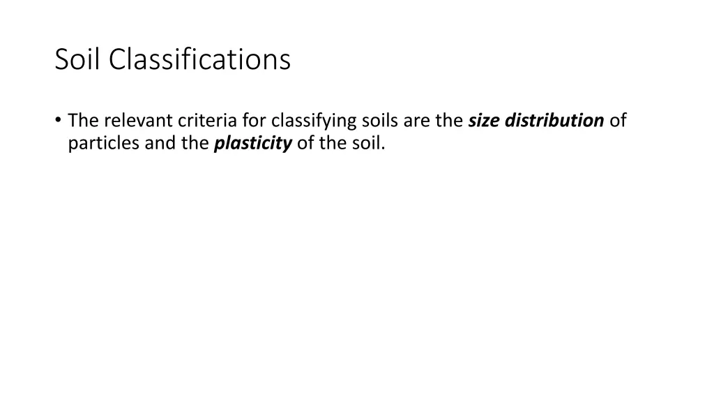 soil classifications