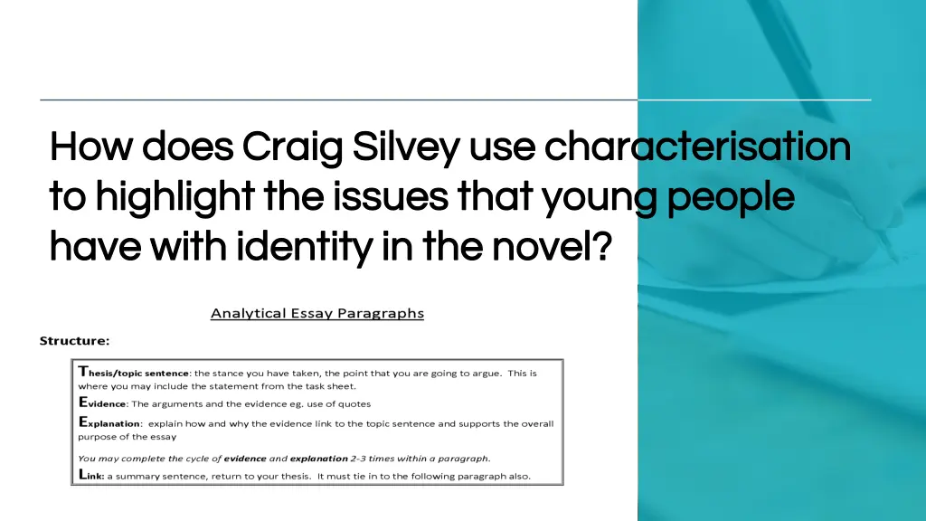 how does craig how does craig silvey to highlight