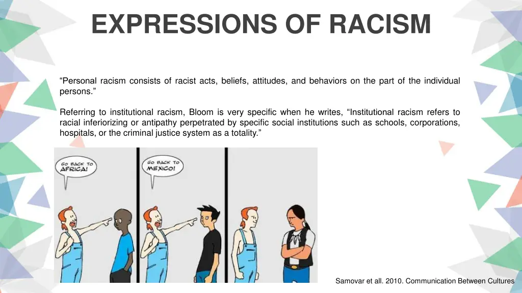 expressions of racism