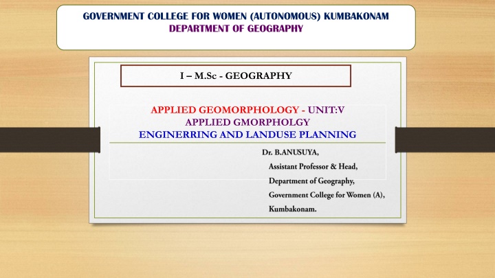 government college for women autonomous