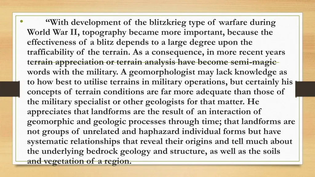 with development of the blitzkrieg type