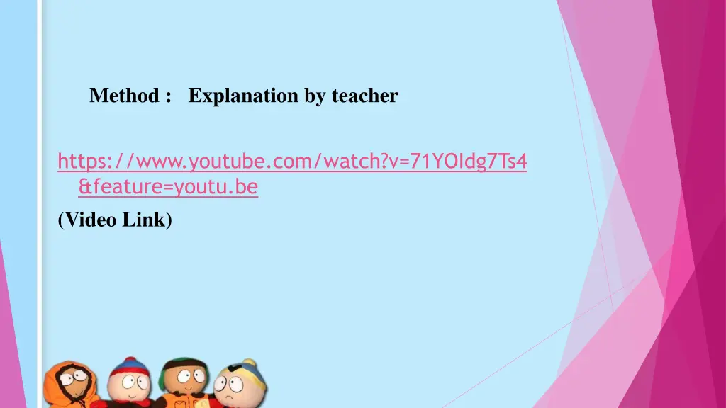 method explanation by teacher