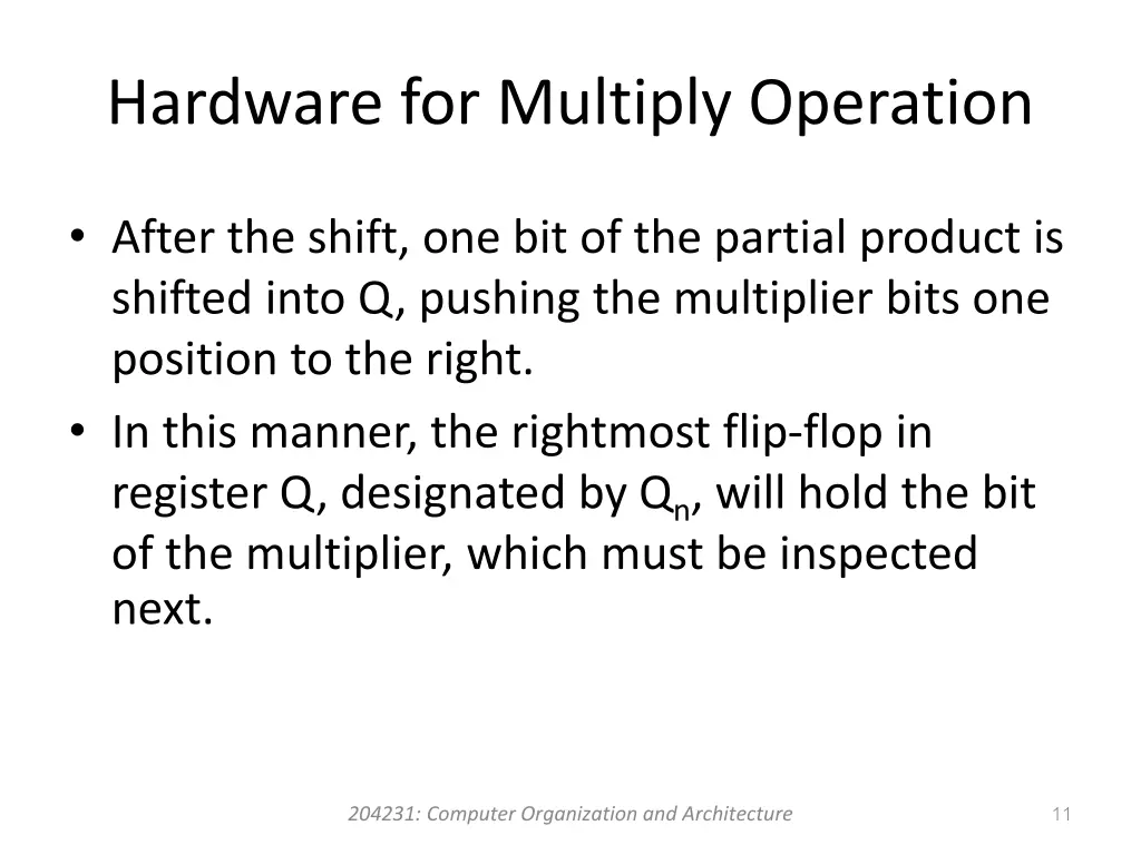 hardware for multiply operation 2