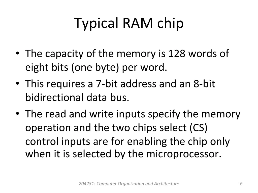 typical ram chip