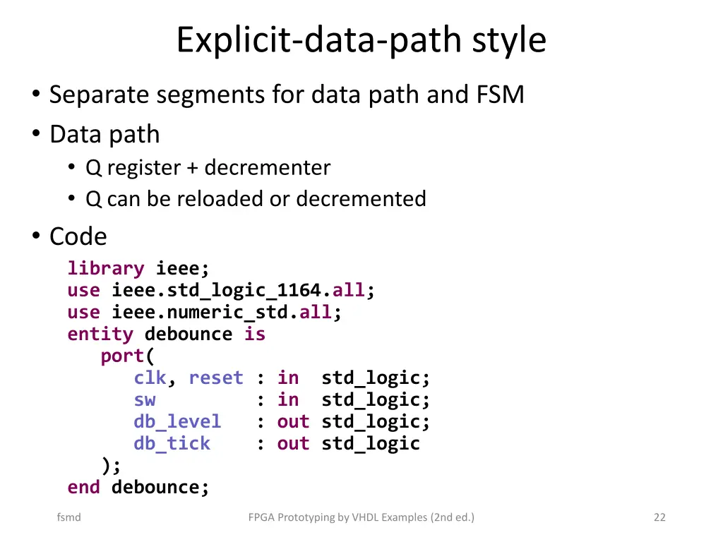 explicit data path style