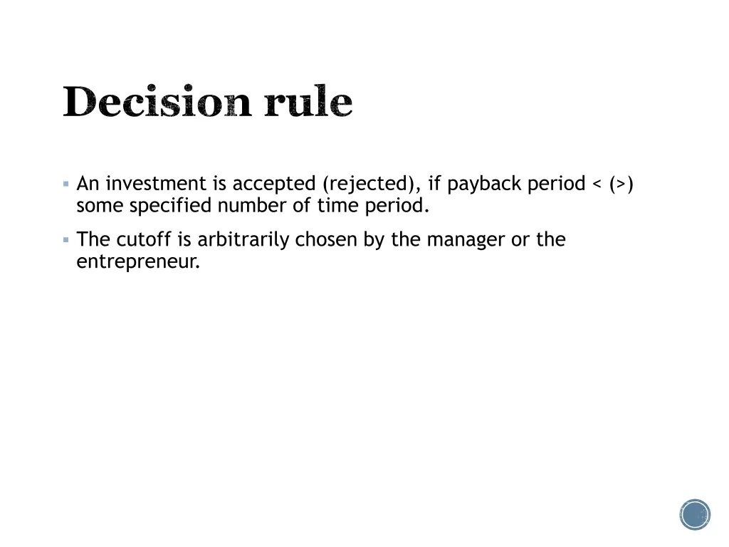 decision rule 1