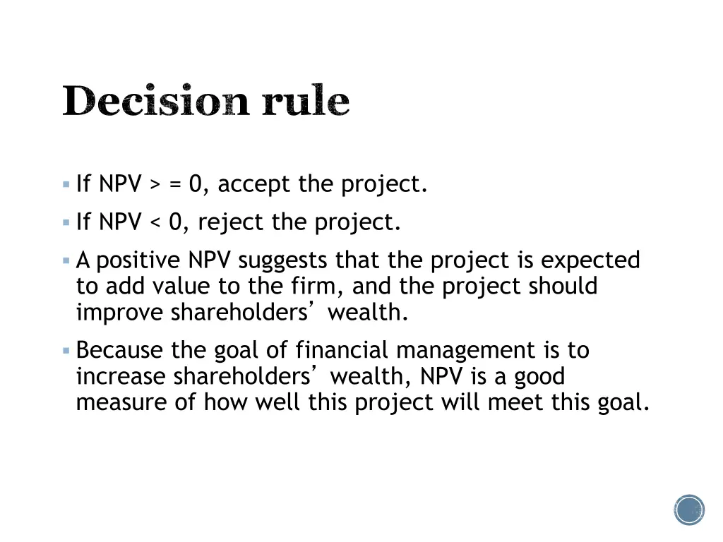 decision rule