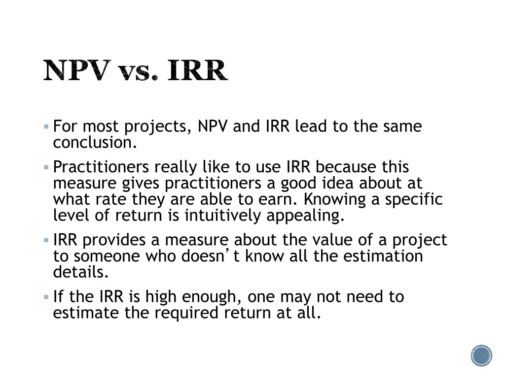 npv vs irr