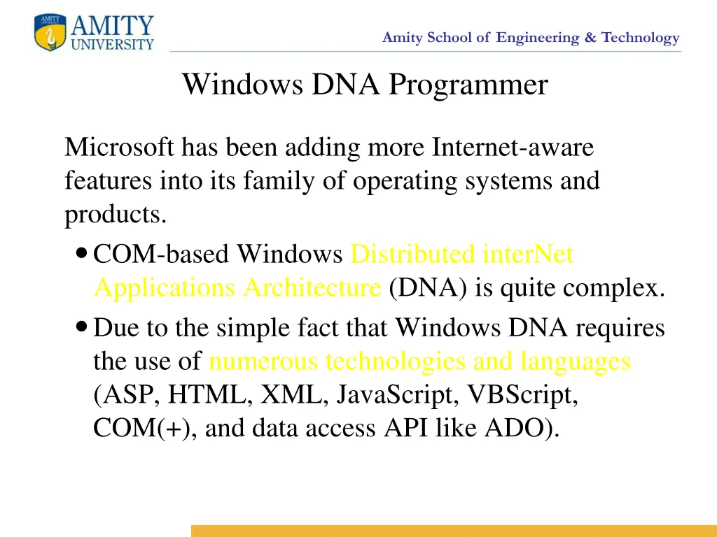 amity school of engineering technology 29