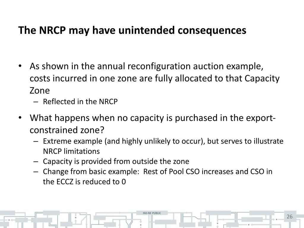 the nrcp may have unintended consequences