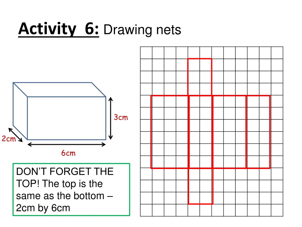 activity 6 drawing nets