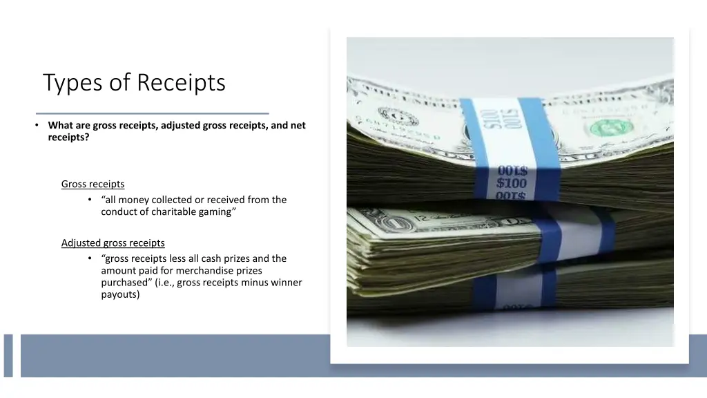 types of receipts