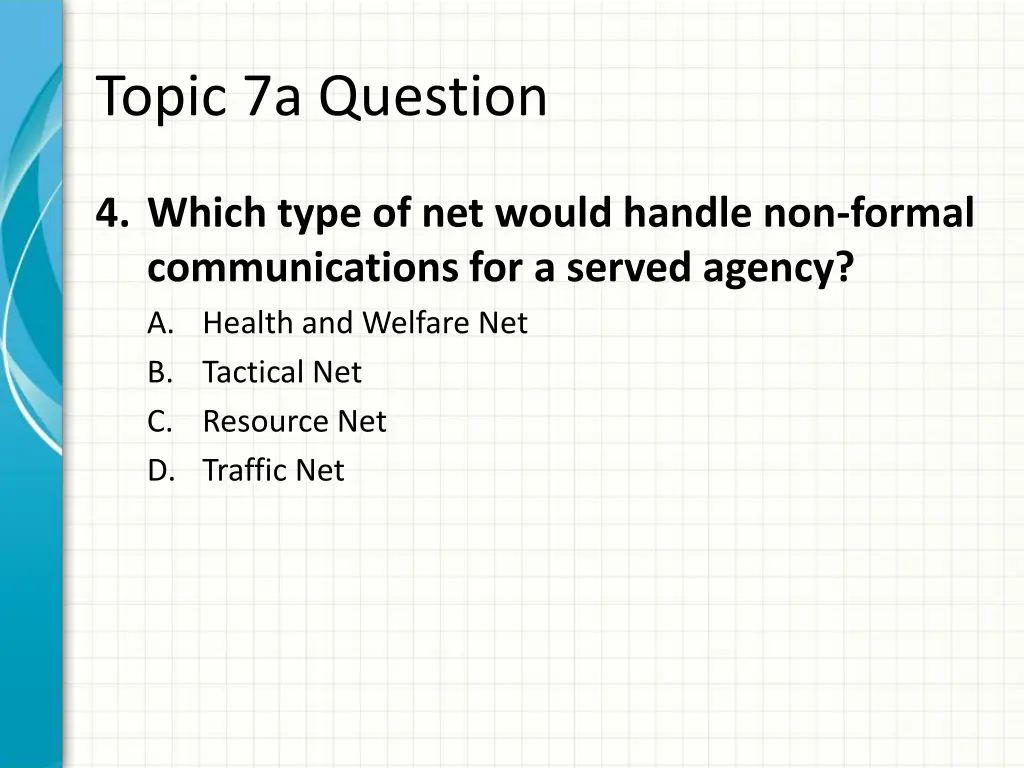 topic 7a question 3