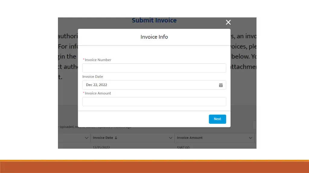 process to submit an invoice slide 2