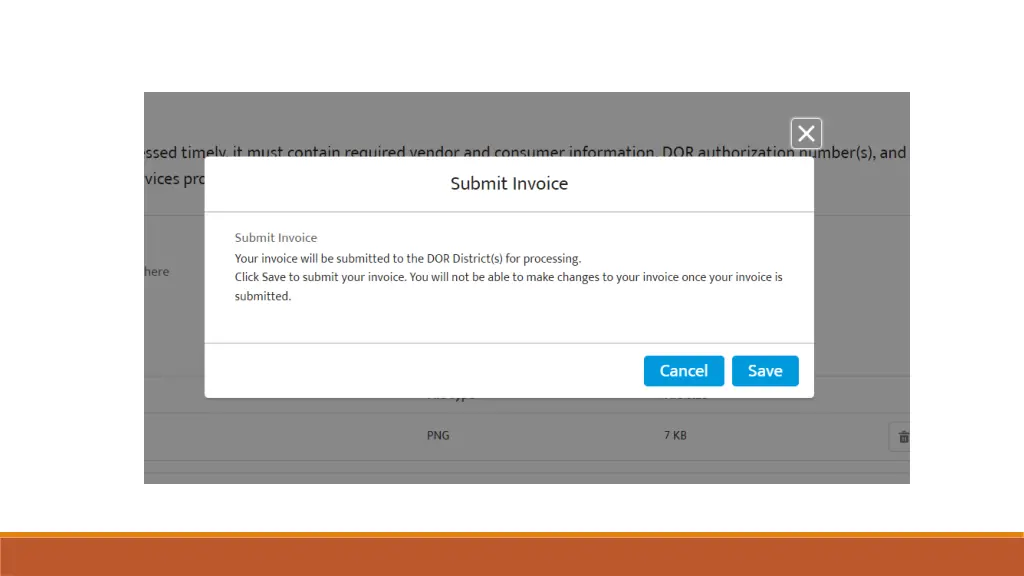 process to submit an invoice slide 5