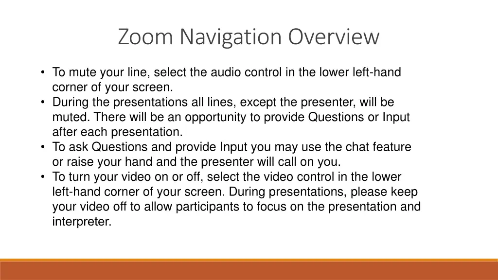 zoom navigation overview