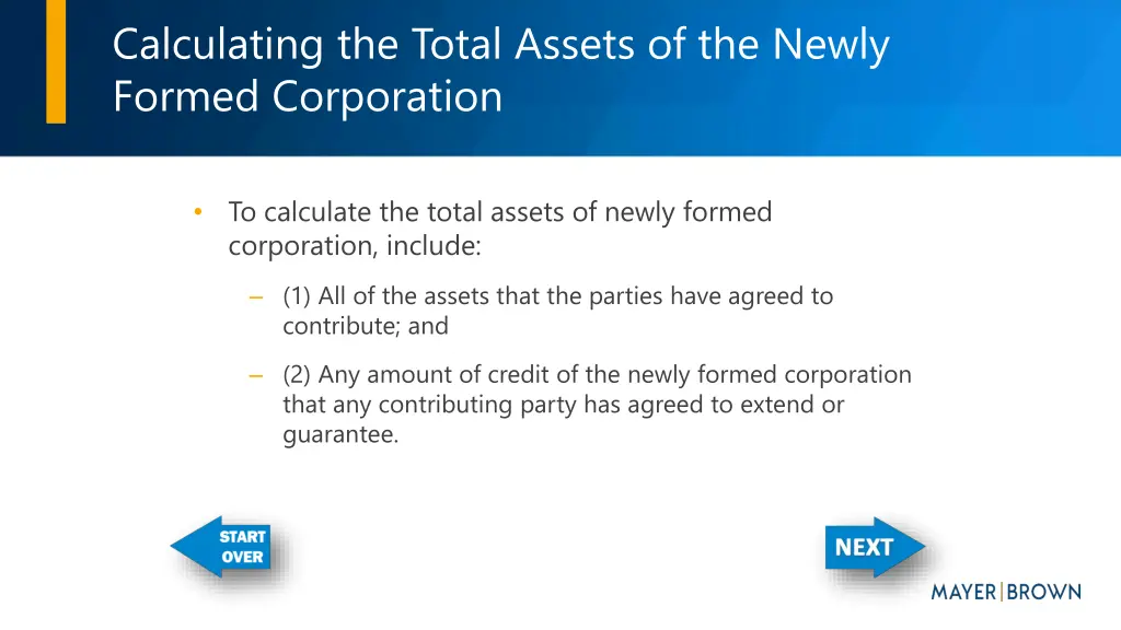 calculating the total assets of the newly formed 1