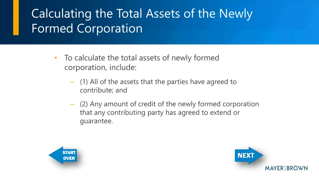 calculating the total assets of the newly formed