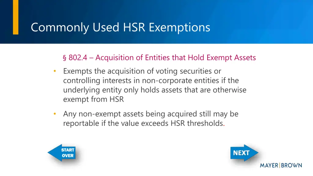 commonly used hsr exemptions 3