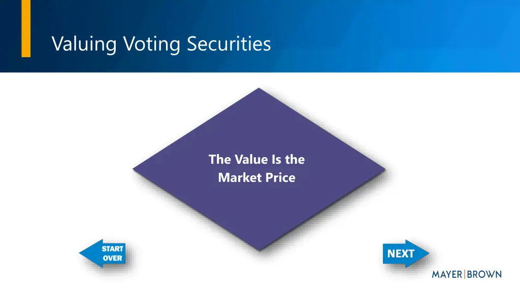 valuing voting securities 3